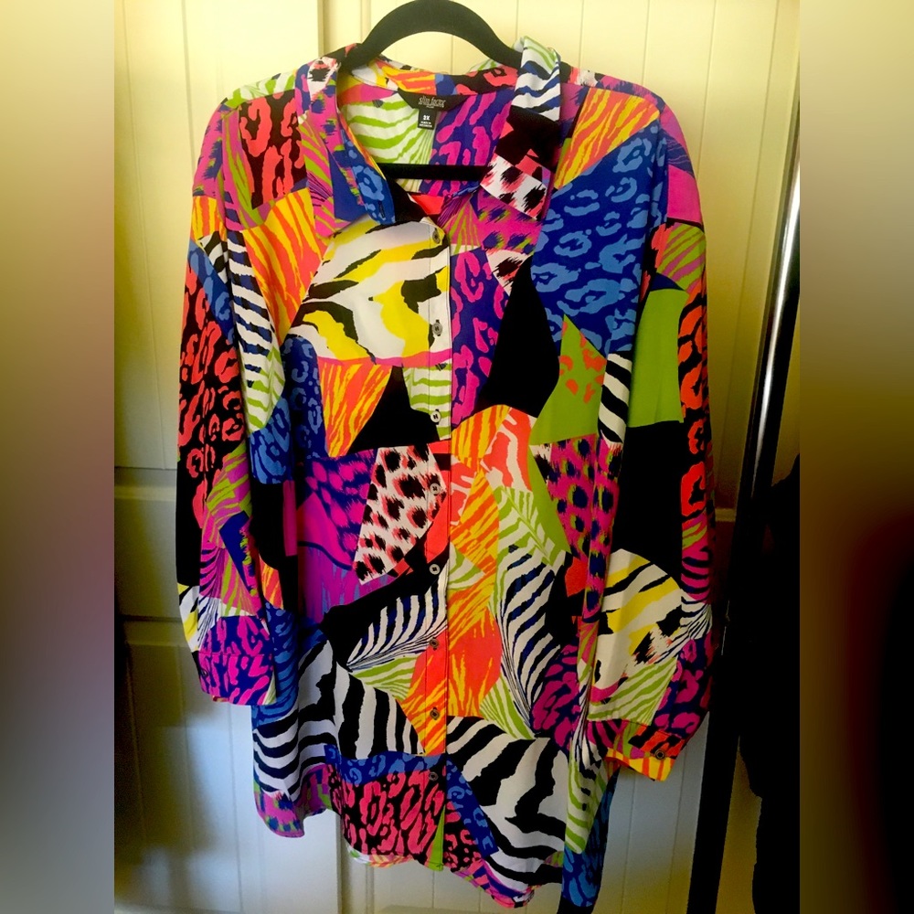 Slim Factor by Investments Plus from Dillards long sleeve shirt Size 3 NWOT